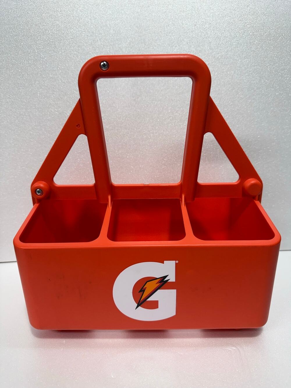 Gatorade 6 Pack 32oz Water Bottle Carrier Caddy Orange On Field Carrying Case